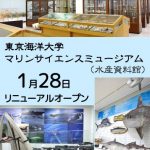 クジラなどの海洋生物の標本やはく製を集めた 東京海洋大学マリンサイエンスミュージアム 2016年1月28日開館